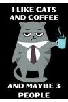 Kép 1/2 - I like cat and coffee
