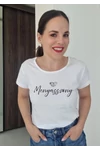 Kép 1/3 - Menyasszony - gyűrű mintával - Lánybúcsús póló a Menyasszonynak
