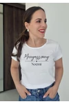 Kép 1/2 - Menyasszony - Noémi(saját név) - Egyedi lánybúcsús póló menyasszonyoknak