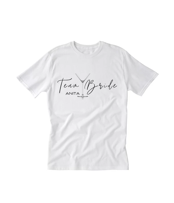 Team Bride - (Saját névvel) - Egyedi póló lánybúcsúra
