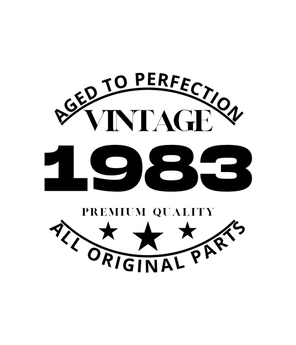 Aged to perfection - 1983 - Születésnapi póló