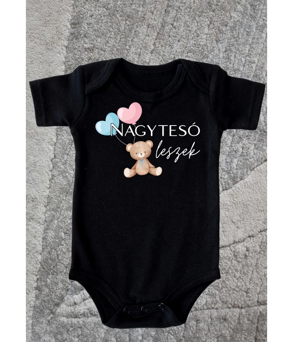 Nagytesó leszek - macis - Kistestvér érkezését bejelentő nagytesós baba body/gyerek póló