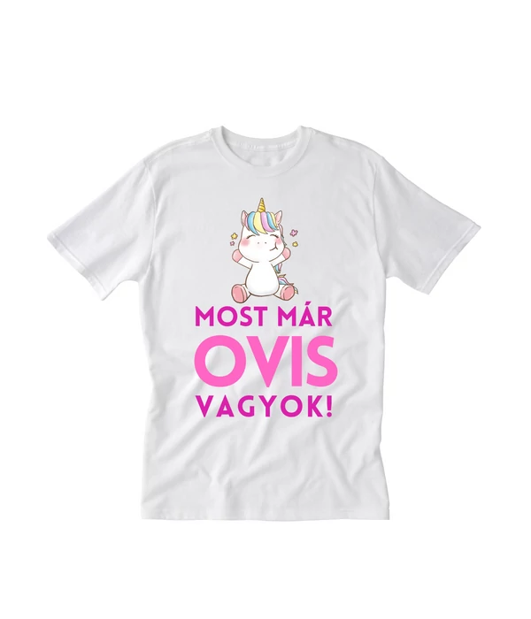 Most már ovis vagyok - Unikornisos emlék póló ovikezdéshez